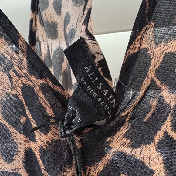 🆕Leopard Print all saints Maxi dress - Picture 4 of 6